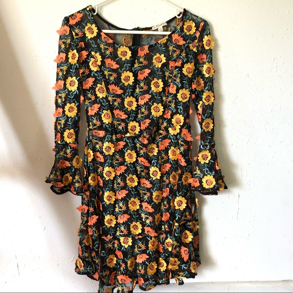 NWOT For Love and Lemons Amelia Swing Mini Dress M - Picture 5 of 12